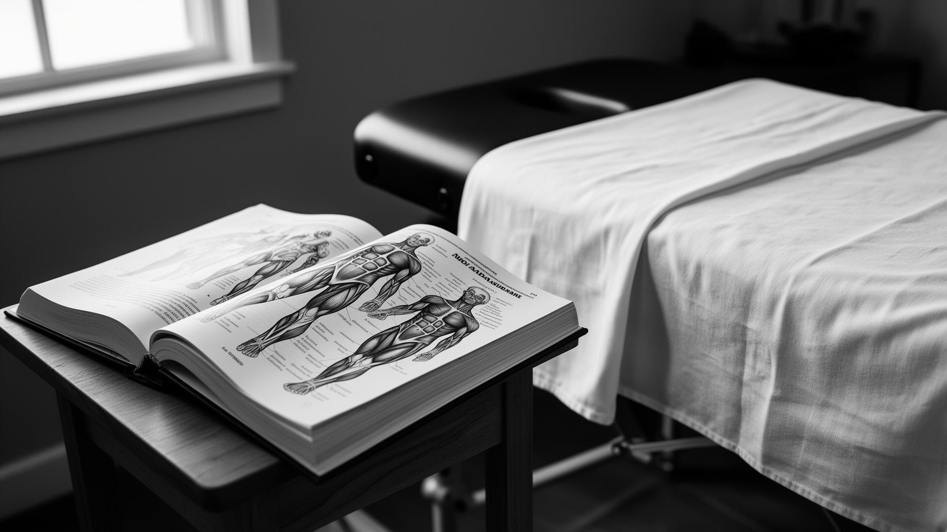Estudio de terapia manual con material didáctico